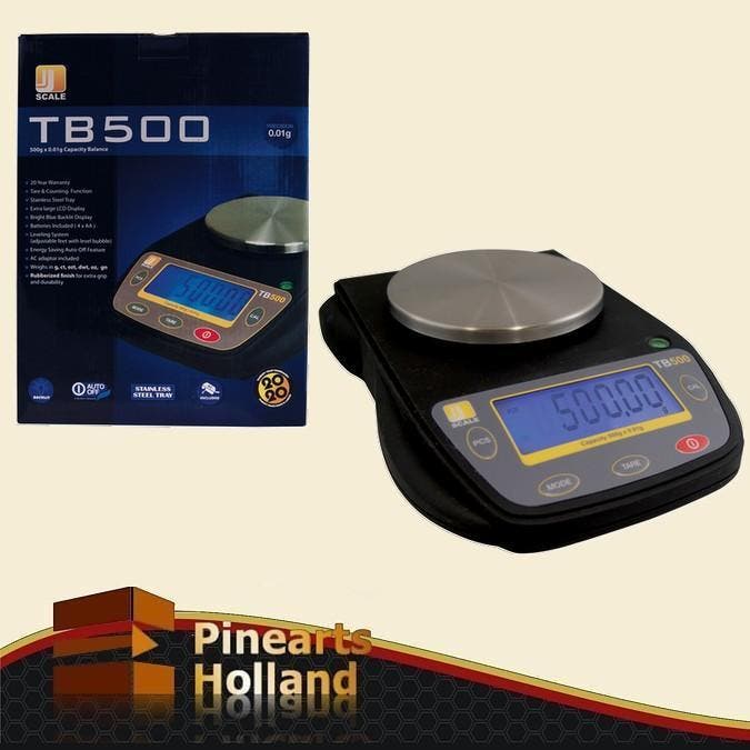 J-Scale TB500 Tafel Balans, Tafelweegschaal (500g x 0,01g), Doe-het-zelf en Verbouw, Weegschalen, Precisieweegschaal, Nieuw, Minder dan 50 kg