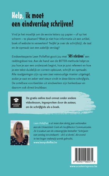 SOS schrijven - Leen Pollefliet 9789401460071, Verzenden, Gelezen, Leen Pollefliet