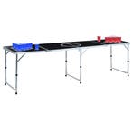 vidaXL Bierpongtafel met bekers en ballen inklapbaar 240 cm, Verzenden, Nieuw