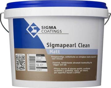 SigmaPearl Clean Matt -  5 liter - Ral 9010, Verzenden, Nieuw