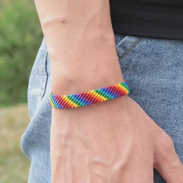 Fashion LGBT Bracelet Men Women Rainbow Rope Braclets Handma, Verzenden, Nieuw