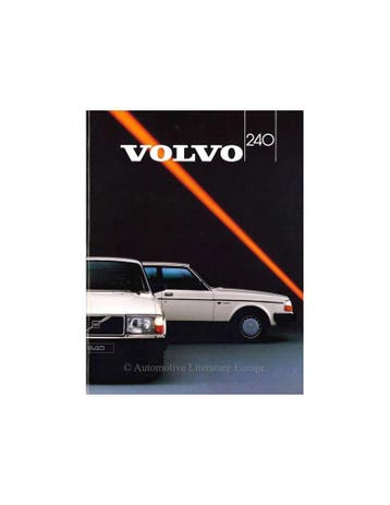 1987 VOLVO 240 BROCHURE DUITS, Nieuw, Volvo, Author