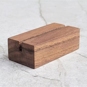 HOCHO Walnotenhouten Kaartenhouder 60x30x20 mm – Compact.., Ophalen of Verzenden, Nieuw