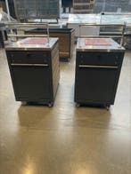 Watermeloen snij en inpak tafel op wielen, Ophalen