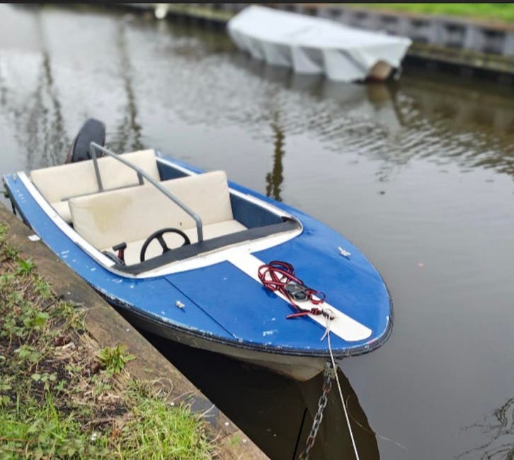 KOOPJE! Placom 450 + Mercury 25 PK, Watersport en Boten, Speedboten, Gebruikt, Buitenboordmotor, Polyester, Benzine, Ophalen