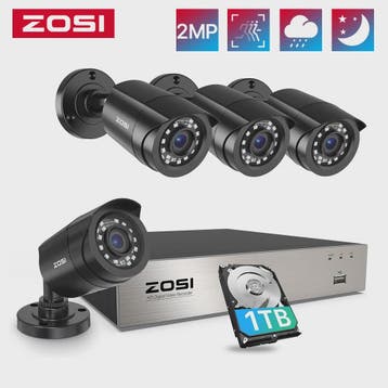 ZOSI 3K Lite Beveiligingscamera Systeem met AI Detectie & 8-, Verzenden, Nieuw