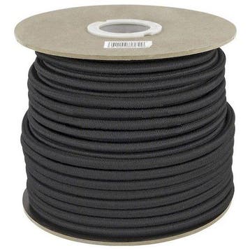 Elastisch Touw - 6 mm - ZWART - elastiek per meter, Verzenden, Nieuw