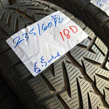 2 x Vredestein Wintrac 4 Xtreme 235-60-18 Winterbanden 6,5mm, 18 inch, Gebruikt, 235 mm, Band(en)