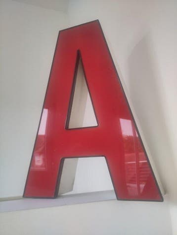 Industriële apparatuur - Typografie letter A - Duitsland