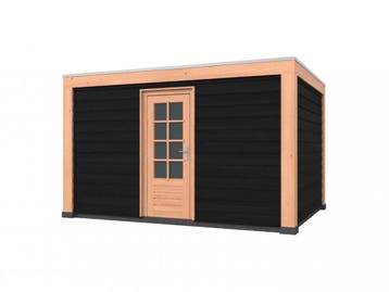 Douglas overkapping, 400 x 300, met schuur, Westwood Robuust, Nieuw