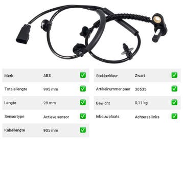 ABS-sensor Jaguar X-Type 2.5 V6 Vierwielaandrijving (X400) V, Verzenden, Nieuw, Jaguar