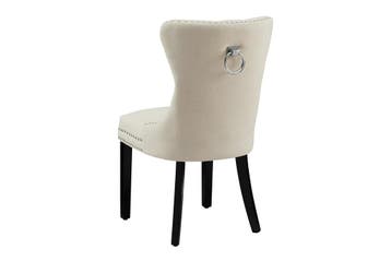 Stoel CASTLE met comfortabele handgreep, linnen stof, beige,, Huis en Inrichting, Stoelen, Ophalen of Verzenden, Nieuw