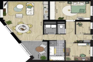 Appartement Kleine Oord in Arnhem, Gelderland, Via bemiddelaar, Appartement, Arnhem