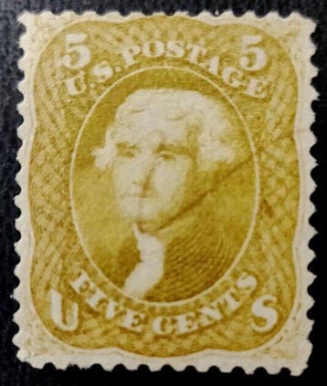 Verenigde Staten 1867/1868 - Zeer schaarse schaduw — slechts, Gestempeld