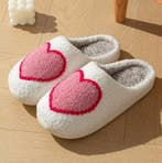 Groot Hart Pantoffels | Pluche Gevoerd | Maat 36 tot 45, Verzenden, Nieuw, Pantoffels of Sloffen