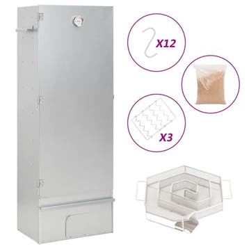 vidaXL BBQ-rookoven met koude rookgenerator gegalvaniseerd, Tuin en Terras, Verzenden, Nieuw