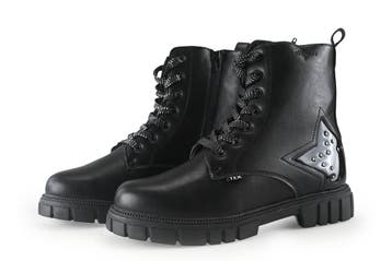 Soliver Veterboots in maat 39 Zwart, Verzenden, Zwart, Overige typen, Zo goed als nieuw