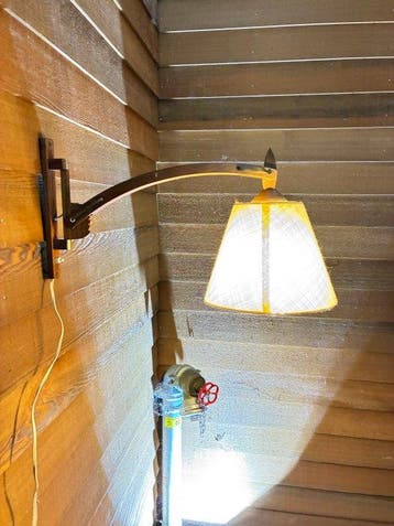 T. Zweers - Lamp - Teak - Zwenklamp