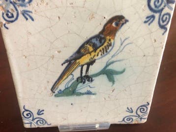 Tegel - 1650-1700 - Vogel Tegel, Antiek en Kunst