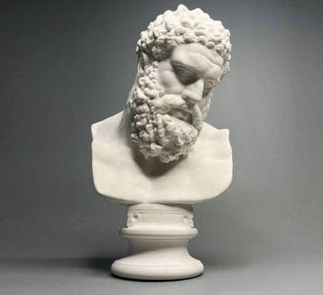 Figuur - Bearded Man Bust - Gips, Antiek en Kunst