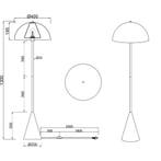 LED Vloerlamp - Vloerverlichting - Trion Alpie - E27 Fitting, Huis en Inrichting, Lampen | Vloerlampen, Ophalen of Verzenden, Nieuw