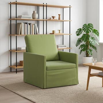 vidaXL Fauteuil Lichtgroen 70 x 81 x 82 cm fluweel, Huis en Inrichting, Eenpersoons, Verzenden, Nieuw, Minder dan 150 cm