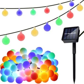 Gardlov Solar Lichtslinger - 50 Kleurrijke Bollen - Milie..., Ophalen of Verzenden, Nieuw