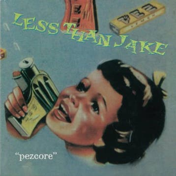 lp nieuw - less than jake - PEZCORE (nieuw), Verzenden, Zo goed als nieuw, Overige formaten