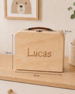 Gepersonaliseerd houten geboortekistje - kraamcadeau, Verzenden, Nieuw