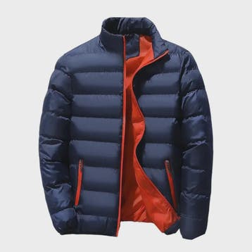 Heren Winterjas met Staande Kraag - Dik Katoen, Rits, Casual, Verzenden, Nieuw
