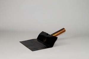 loden spuwer + koperen pijpje 45° zijuitlaat 28 mm, Ophalen of Verzenden, Nieuw