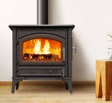 Lacunza Levante Gietijzeren houtkachel Zijlader  8-14 kW, Nieuw, Hout, Vrijstaand, Houtkachel