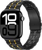 Horlogeband Apple Watch | RVS Zwart | Tweedekansje OP=OP, Sieraden, Tassen en Uiterlijk, Smartwatches, Zwart, IOS, Ophalen of Verzenden