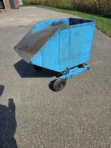 Kiepbak kantelbak spanenbak heftruck 400 liter, Voorzetapparatuur