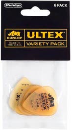 Jim Dunlop PVP109 Ultex Variety Pack Plectrum 6-pack, Ophalen of Verzenden, Nieuw, Elektrische gitaar
