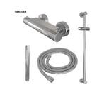 BRAUER CHROME CARVING OPBOUW DOUCHE THERMOSTAATKRAAN SET 01, Ophalen of Verzenden, Nieuw, Chroom
