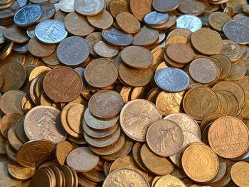 Frankrijk. Lot of 1.5 kg of old coins - different dates