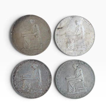Portugal. 20 Escudos 1953 (4 moedas) (Zonder minimumprijs)
