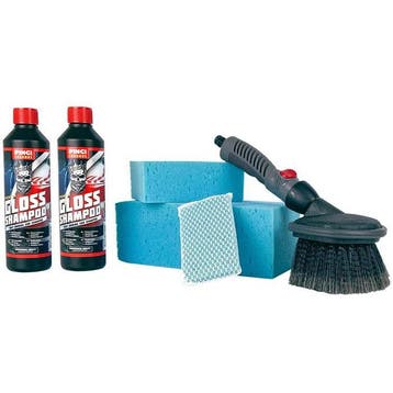 Pingi Car Care Schoonmaakset Water Brush 6-delig, Verzenden