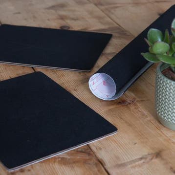 Plakfolie velours, velvet, zachte stof fluweel zwart, Nieuw
