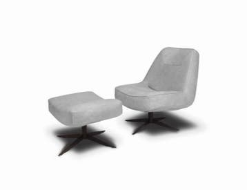 Fauteuil Ego - fauteuils - Zilver, Huis en Inrichting, Stoelen, Nieuw, Leer