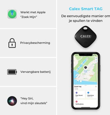 OP=OP Calex Smart Tag - Bluetooth Tracker - Compatibel me..., Ophalen of Verzenden, Nieuw