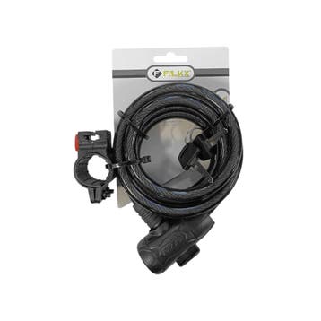 FALKX Locked up Kabelslot 12x1800mm, Fietsen en Brommers, Fietsaccessoires | Fietssloten, Verzenden, Nieuw