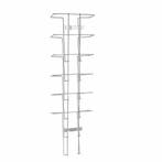 A4 (6 vakken) Brochurehouder / Wandfolderhouder - Staald...