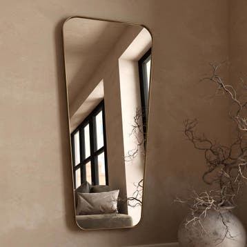 *WOONWINKEL* Kare Design Opera Messing Design Spiegel, Huis en Inrichting, Woonaccessoires | Spiegels, Verzenden, Nieuw