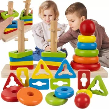 Kruzzel Houten Sorteerder Puzzel - Educatief Speelgoed vo..., Ophalen of Verzenden, Nieuw