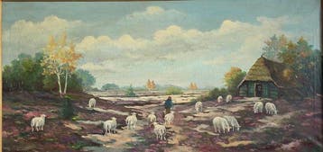 Herman Donkelaar (1901-1972) - Shepherd with his flock