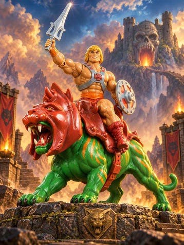 Shayer - He-Man: Legend of Castle Grayskull - XL - 60x80cm –