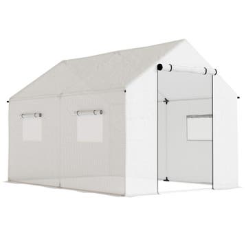Kas 3 X 2 X 2 M Foliekas Met 4 Gaasramen, Brede Rolbare Rits, Verzenden