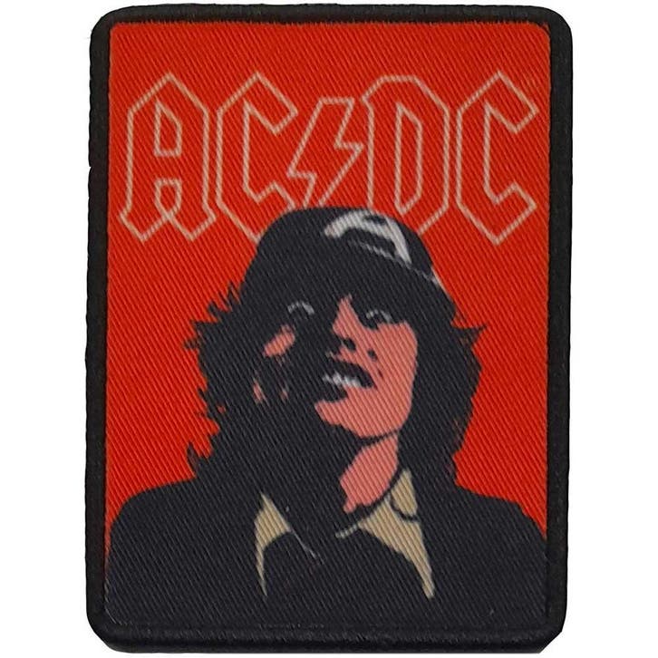 AC/DC - Angus Young - patch officiële merchandise, Verzamelen, Muziek, Artiesten en Beroemdheden, Kleding, Nieuw, Ophalen of Verzenden
